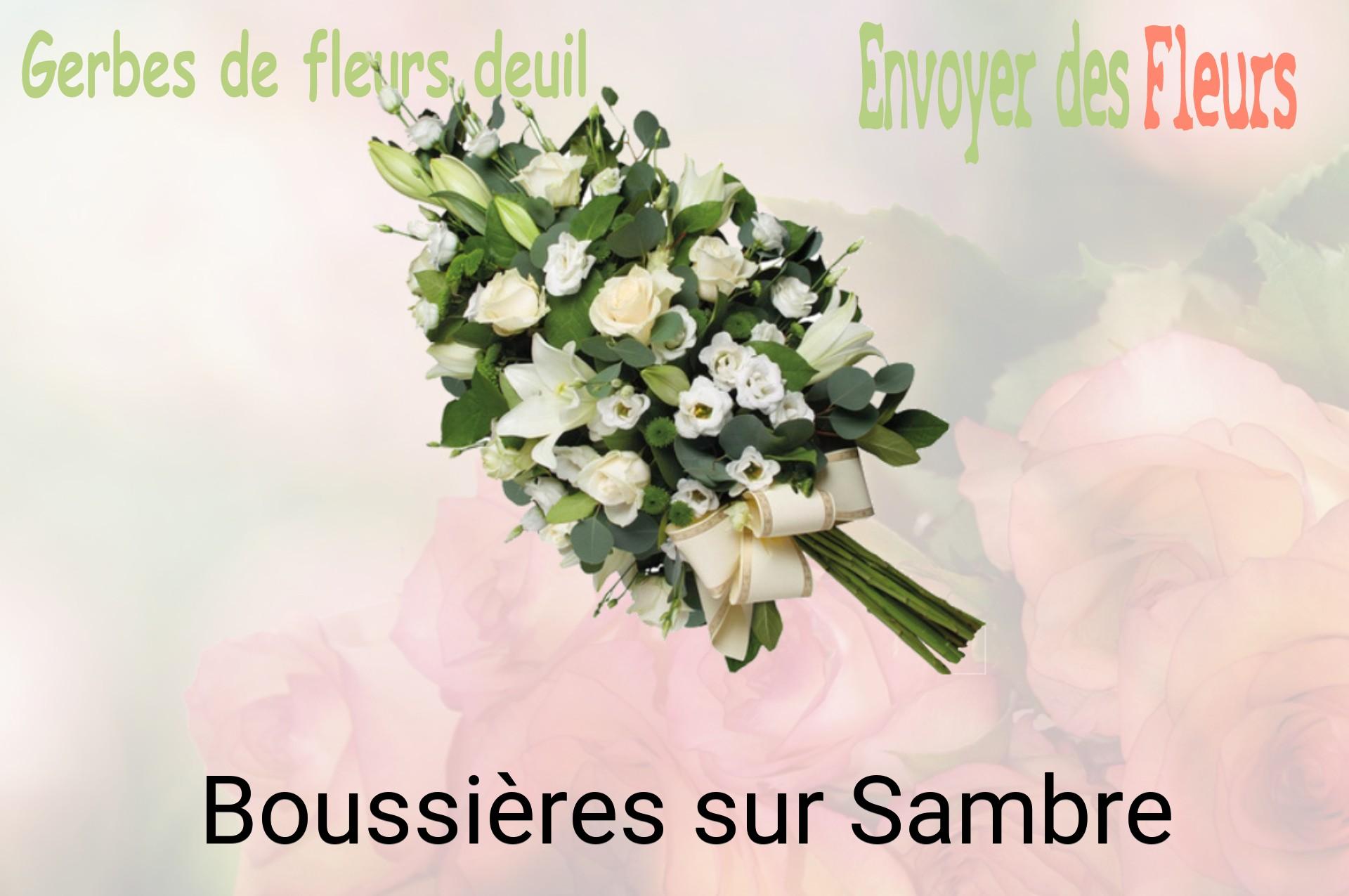 Gerbe de fleurs de deuil livrée à Boussières-sur-Sambre